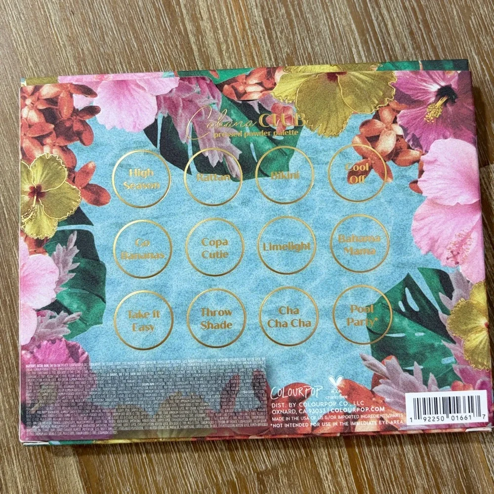Colourpop Cabana Club Floral Eyeshadow Palette
